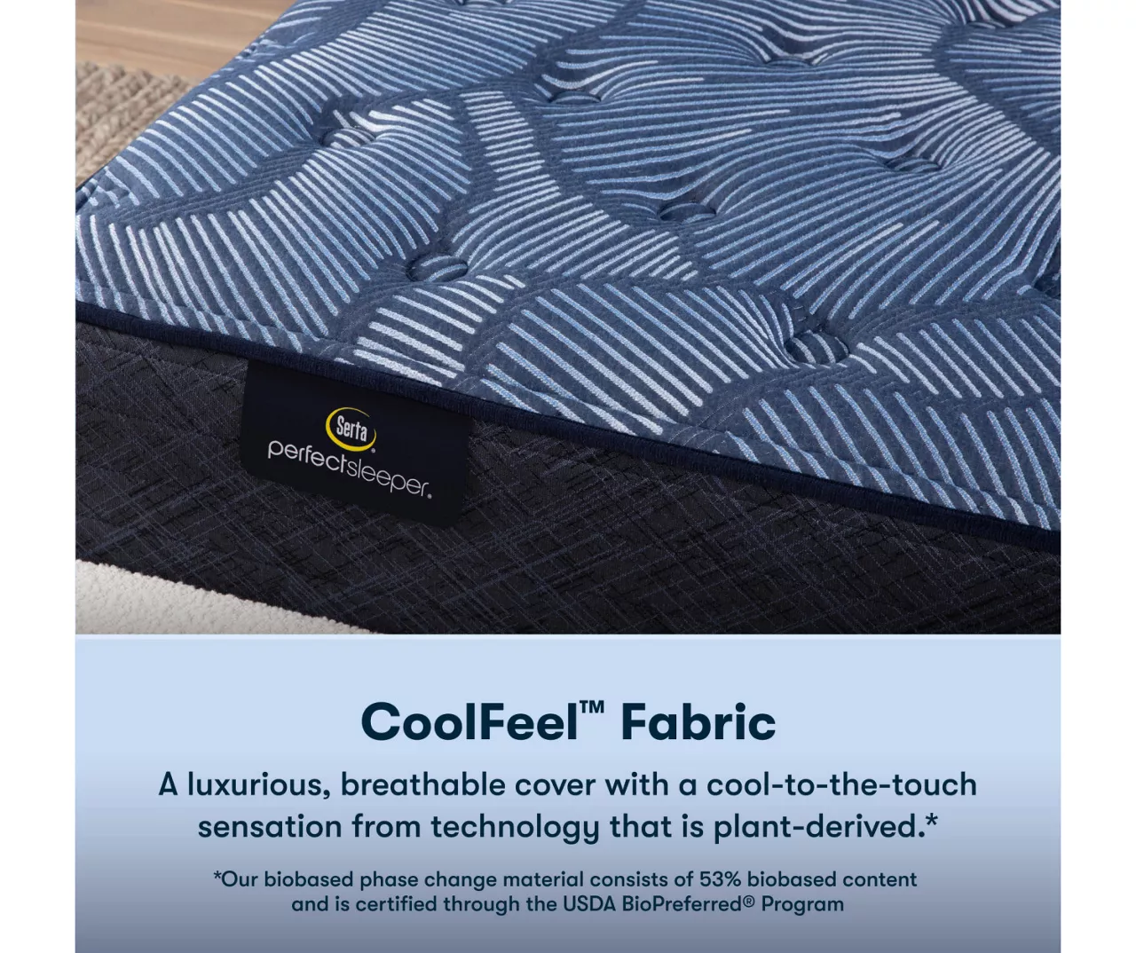 Serta Perfect Sleeper Oasis Sleep 13.25" Twin Plush Mattress & Low Profile Box Spring Set - Image 6