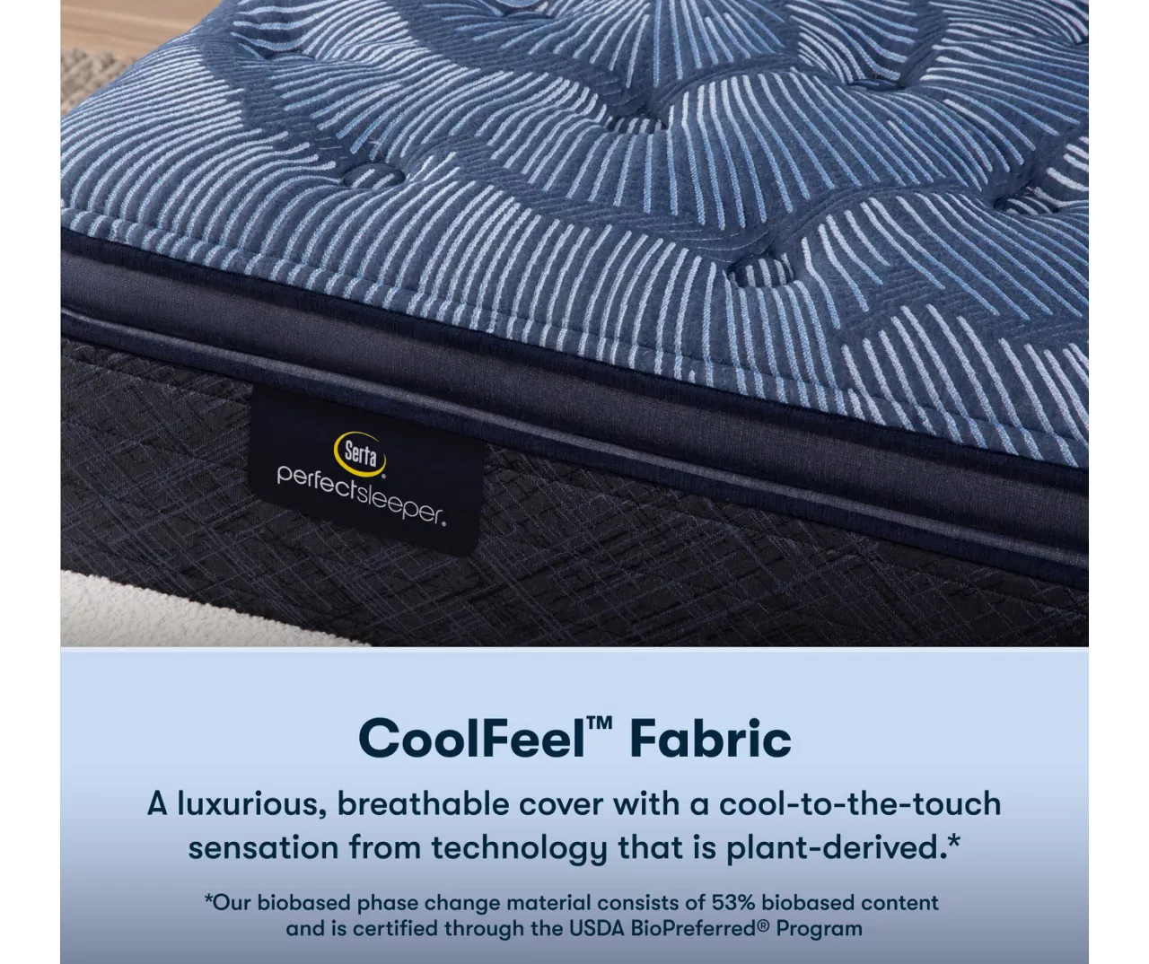 Serta Perfect Sleeper Oasis Sleep 15" Queen Plush Pillow Top Mattress & Low Profile Box Spring Set - Image 5