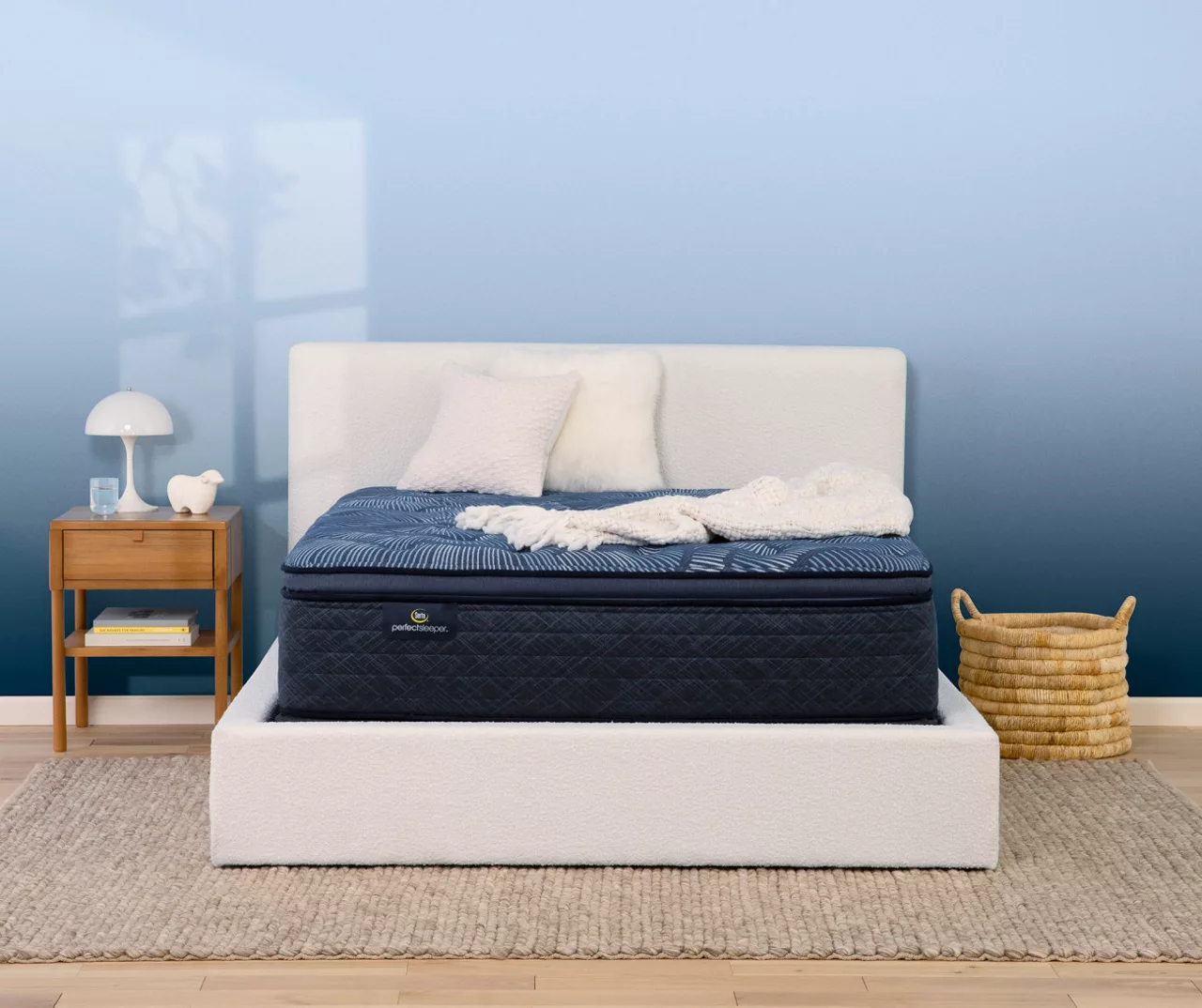 Serta Perfect Sleeper Oasis Sleep 15" King Plush Pillow Top Mattress & Low Profile Box Spring Set - Image 2