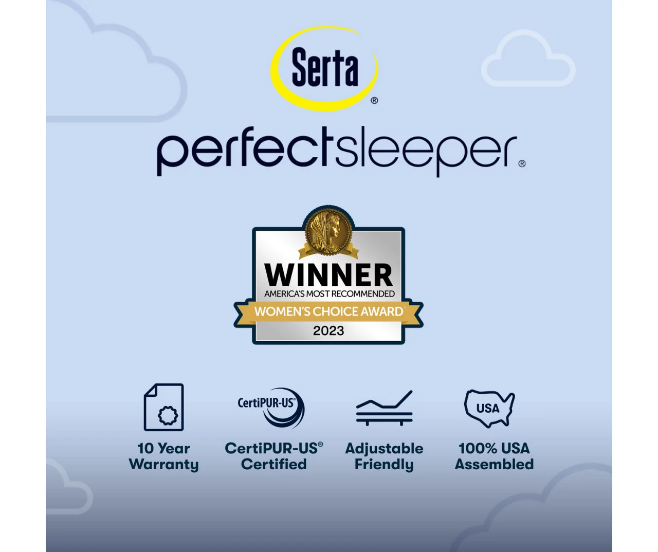 Serta Perfect Sleeper Oasis Sleep 15" King Plush Pillow Top Mattress & Low Profile Box Spring Set - Image 11
