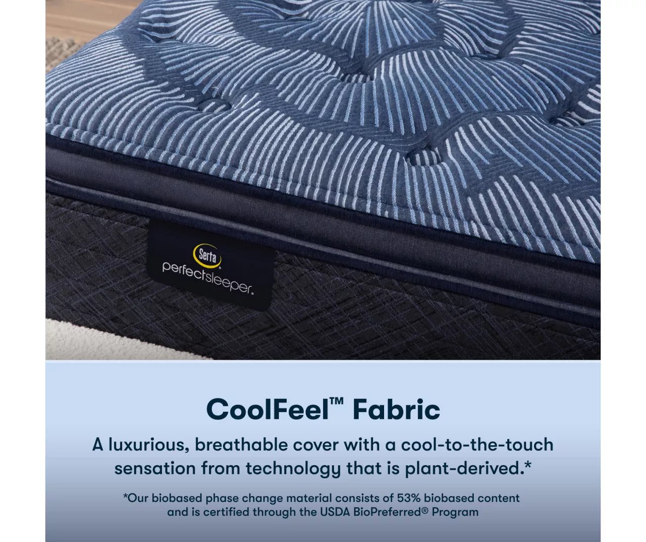 Serta Perfect Sleeper Oasis Sleep 15" King Plush Pillow Top Mattress & Low Profile Box Spring Set - Image 5