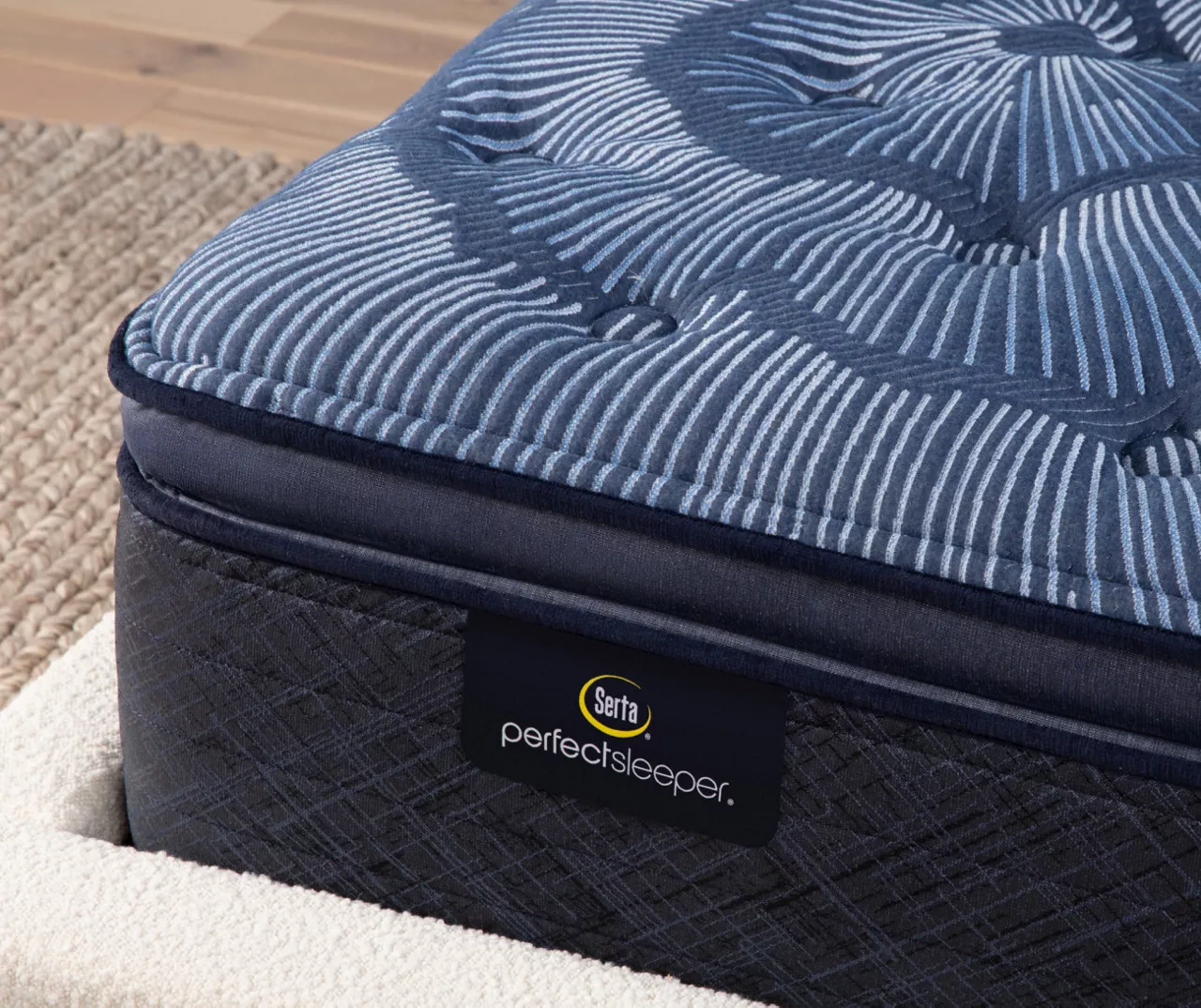 Serta Perfect Sleeper Oasis Sleep 15" California King Plush Pillow Top Mattress & Low Profile Box Spring Set - Image 10