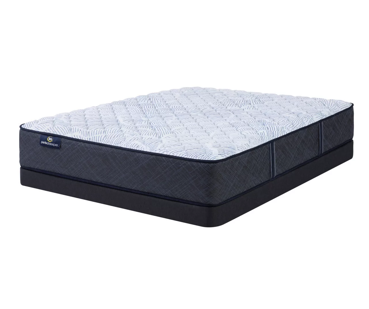 Serta Perfect Sleeper Nurture Night 12" Twin XL Firm Mattress & Low Profile Box Spring Set