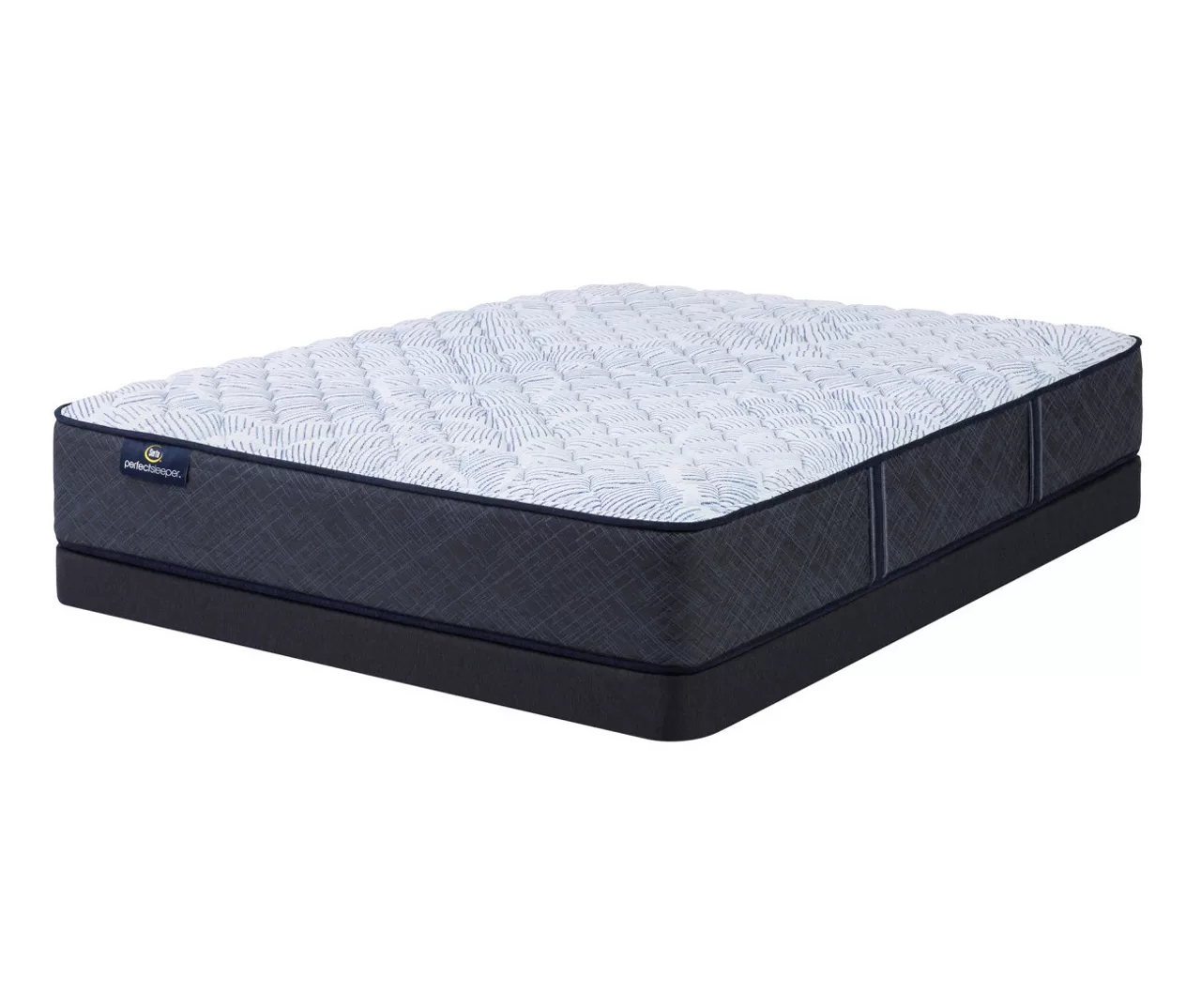 Serta Perfect Sleeper Nurture Night 12" Queen Firm Mattress & Low Profile Box Spring Set