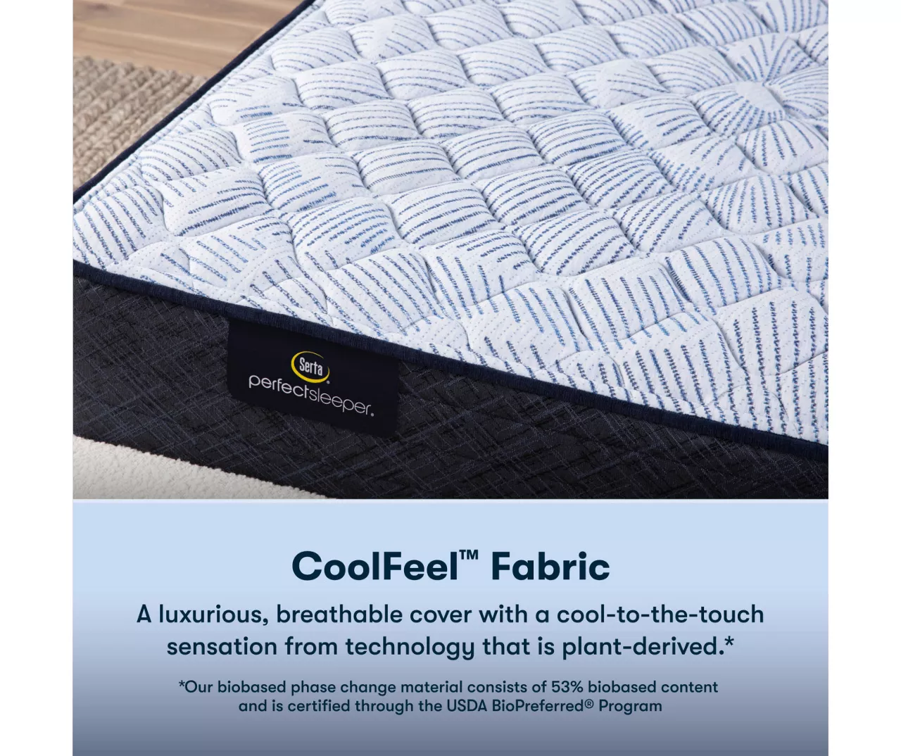 Serta Perfect Sleeper Nurture Night 12" California King Firm Mattress & Low Profile Box Spring Set - Image 5