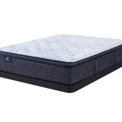 Serta Perfect Sleeper Nurture Night 14.5" Queen Plush Pillow Top Mattress & Low Profile Box Spring Set