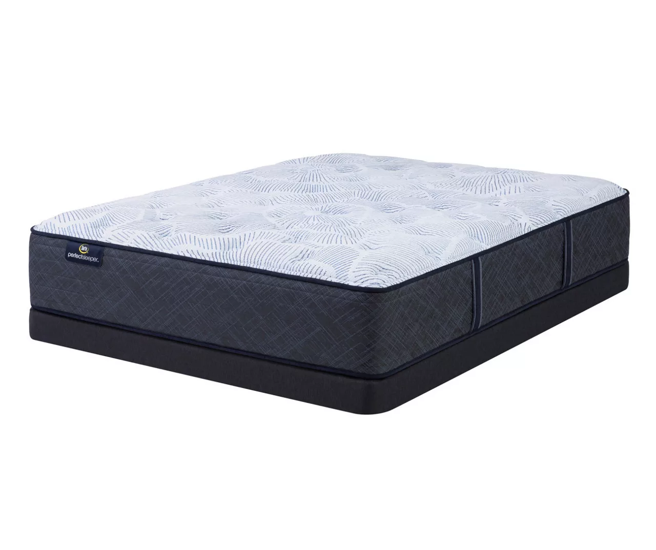 Serta Perfect Sleeper Nurture Night 13.5" Full Plush Mattress & Low Profile Box Spring Set