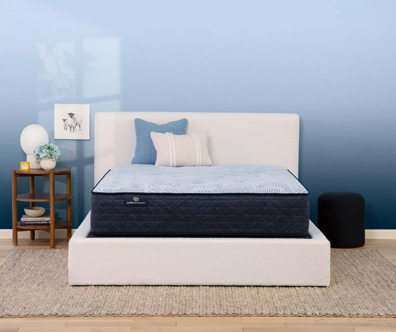 Serta Perfect Sleeper Nurture Night 13.5" Queen Plush Mattress & Low Profile Box Spring Set - Image 2