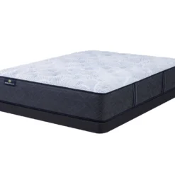 Serta Perfect Sleeper Nurture Night 13.5" Queen Plush Mattress & Low Profile Box Spring Set