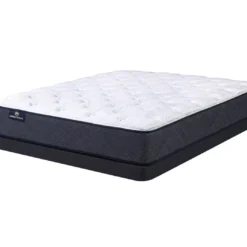 Serta Perfect Sleeper Midsummer Nights 10.5" Twin Plush Mattress & Low Profile Box Spring Set