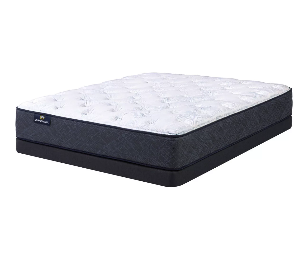 Serta Perfect Sleeper Midsummer Nights 10.5" Full Plush Mattress & Low Profile Box Spring Set