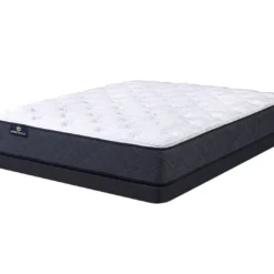 Serta Perfect Sleeper Midsummer Nights 10.5" Queen Plush Mattress & Low Profile Box Spring Set