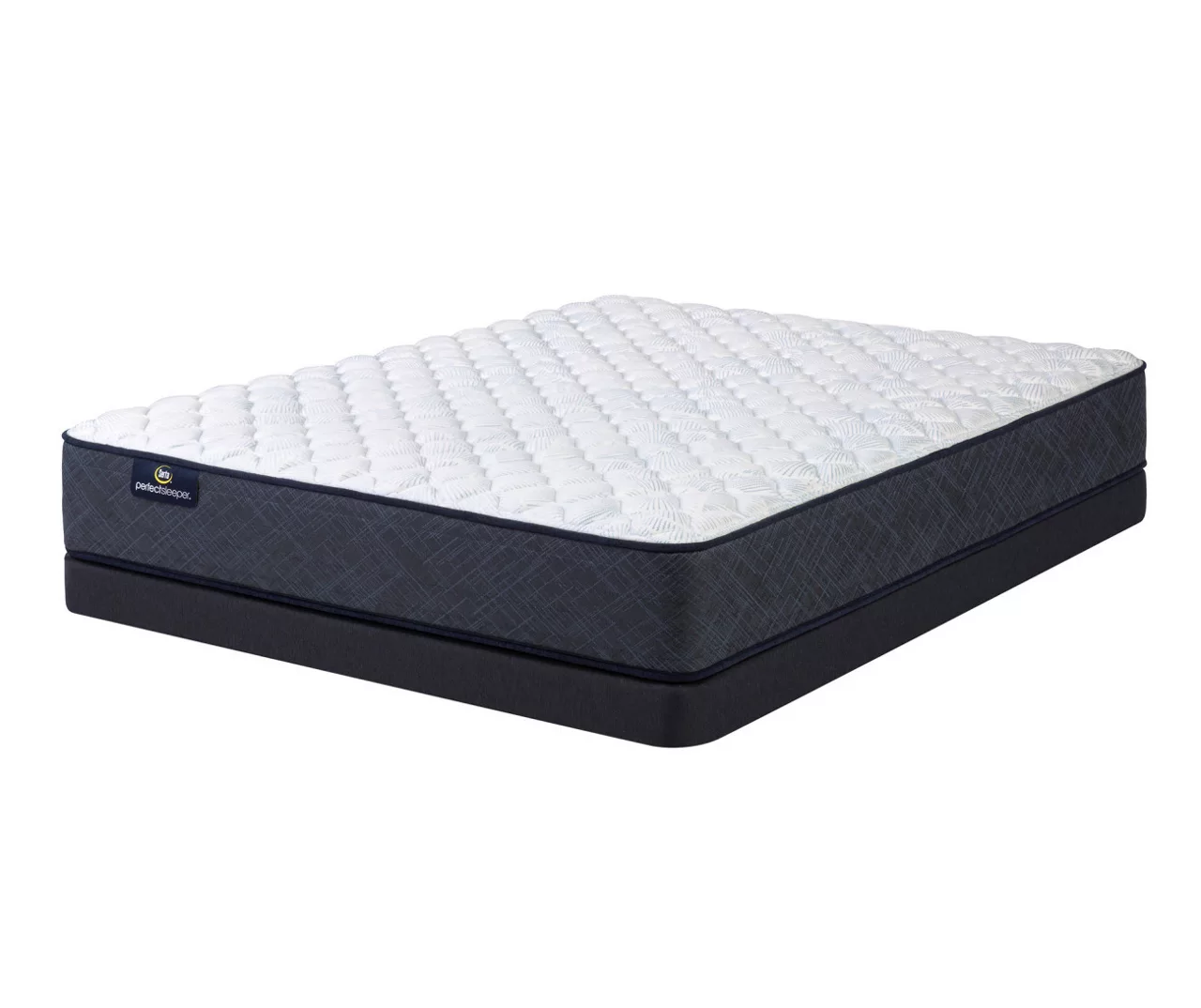 Serta Perfect Sleeper Midsummer Nights 10.5" Twin Firm Mattress & Low Profile Box Spring Set