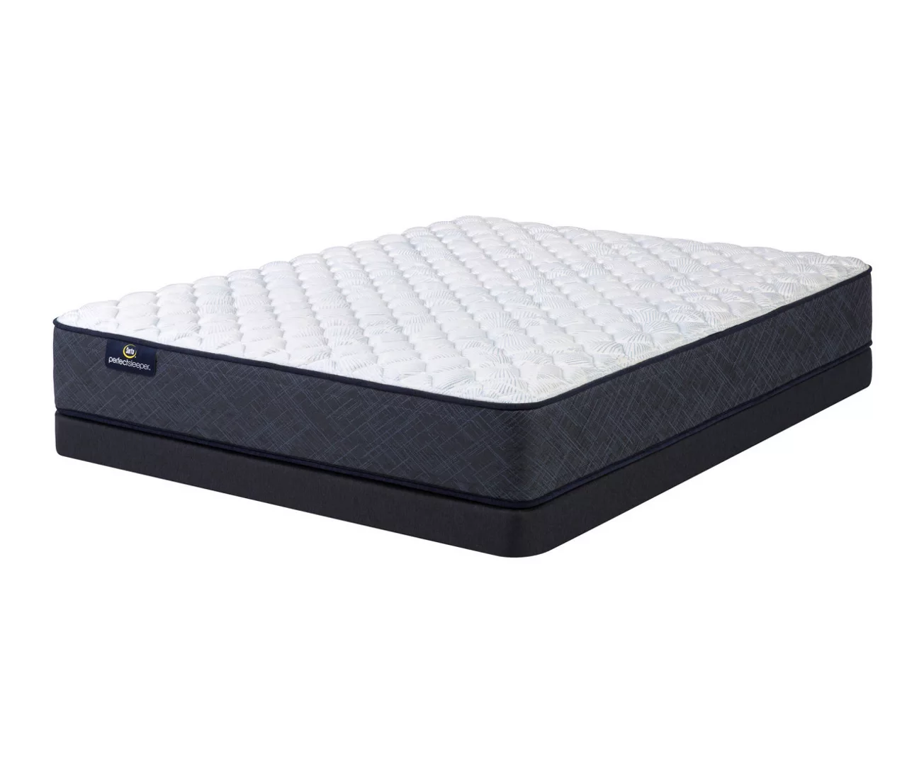 Serta Perfect Sleeper Midsummer Nights 10.5" Queen Firm Mattress & Low Profile Box Spring Set