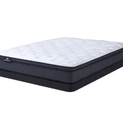 Serta Perfect Sleeper Midsummer Nights 11" Twin XL Plush Euro Top Mattress & Low Profile Box Spring Set