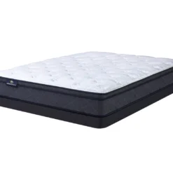 Serta Perfect Sleeper Midsummer Nights 11" Queen Plush Euro Top Mattress & Low Profile Box Spring Set