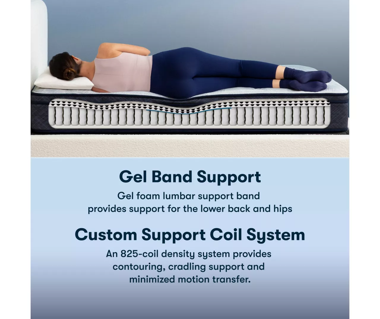 Serta Perfect Sleeper Midsummer Nights 11" King Plush Euro Top Mattress & Low Profile Box Spring Set - Image 4